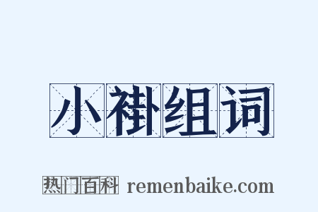 小褂组词是什么意思的图片